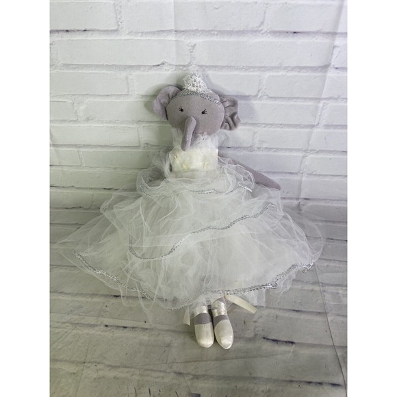 Pottery Barn Kids Monique Lhuillier Elephant Doll Plush...